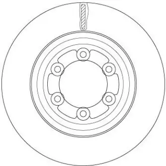Гальмівний диск TRW DF6736S Купити в Україні