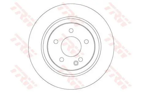 Фото Диск гальмівний (задній) MB Vito (W447) 14- (300x12) (з покриттям) (повний) TRW (DF6788S) зображення 1