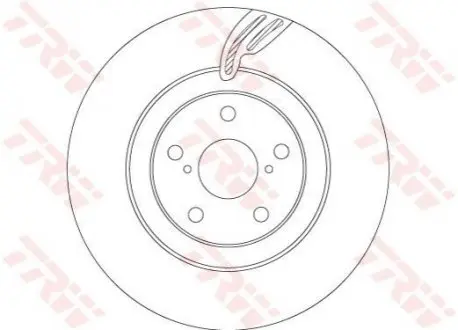 Фото 1 — Гальмівний диск TRW (DF6792S) Фото Гальмівний диск TRW (DF6792S) зображення 1