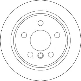 Гальмівний диск TRW DF6795 (фото 1)