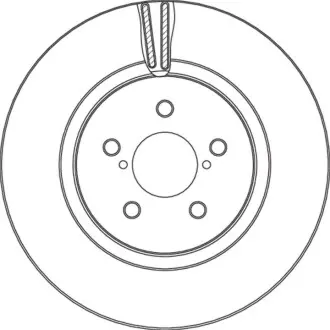 Диск гальмівний передн Лів/Прав SUBARU IMPREZA, XV 1.6/2.0/2.0H 10.16 TRW DF6851