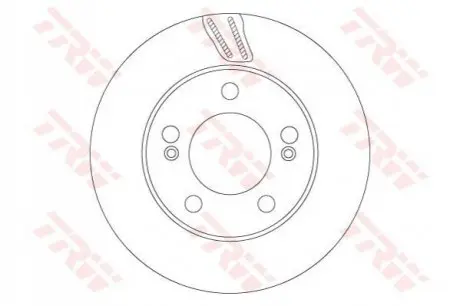 Диск тормозной SSANGYONG T. KYRON/REXTON 2,0-2,7 XDI 04- TRW DF6876
