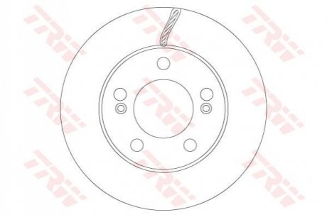 Диск тормозной SSANGYONG P. REXTON/RODIUS 2,0-2,7 XDI 12- TRW DF6888