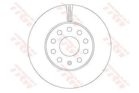 Фото 1 — Диск гальмівний (передній) VW Golf VII 12-/Audi A3 12- (276x24) (з покриттям) (вентильований) TRW (DF6903S) Фото Диск гальмівний (передній) VW Golf VII 12-/Audi A3 12- (276x24) (з покриттям) (вентильований) TRW (DF6903S) зображення 1