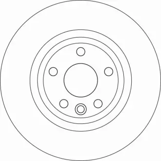 Диск гальмівний задн Лів/Прав JAGUAR E-PACE LAND ROVER DISCOVERY SPORT 2.0-2.2D 09.14 TRW DF6947