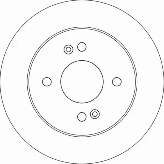 Диск гальмівний задн Лів/Прав HYUNDAI I10 II, I10 III 1.0/1.0LPG/1.2 08.13 TRW DF6949