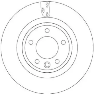 Диск гальмівний задн Лів/Прав LAND ROVER DISCOVERY V, RANGE ROVER IV, RANGE ROVER SPORT II 2.0-5.0 08.12 TRW DF6956S