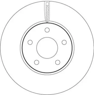 TARCZA HAM. FORD P. FOCUS 1,0-2,0 18- TRW DF6975 Купить в Украине