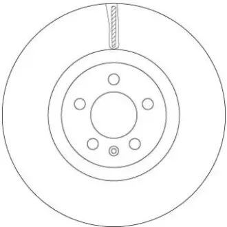 Диск гальмівний передн Лів/Прав VW POLO VI 1.0-2.0 06.17 TRW DF6983S