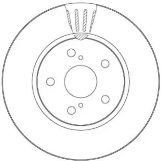 Диск тормозной (передний) Toyota C-HR 16- (298x28) PRO TRW DF6986S