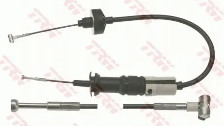 Трос зчеплення (821мм/519мм) VW GOLF III, GOLF IV, VENTO 1.4-2.0 08.91-06.06 TRW GCC1790