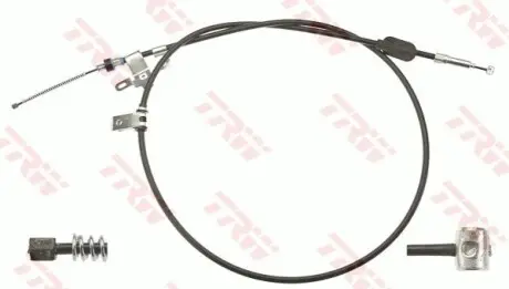 Трос ручника (задній) (L) Toyota Corolla 1.6/1.8 16V/2.0/2.2 D4d 01-09 (1927mm) TRW GCH683