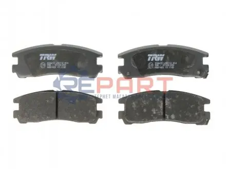 Колодки гальмівні (задні) Mitsubishi Lancer V-VII 94-13/Galant VII 92-96/Space Wagon 98-04 TRW GDB1023 Купити в Україні