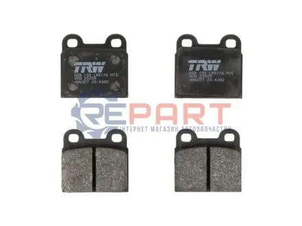 Тормозные колодки, дисковые. TRW GDB102