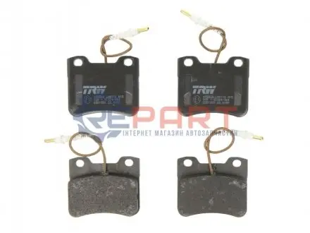 Комплект гальмівних колодок передн, CITROEN SAXO PEUGEOT 106 I, 106 II 1.0-Electric 08.91-07.04 TRW GDB1031