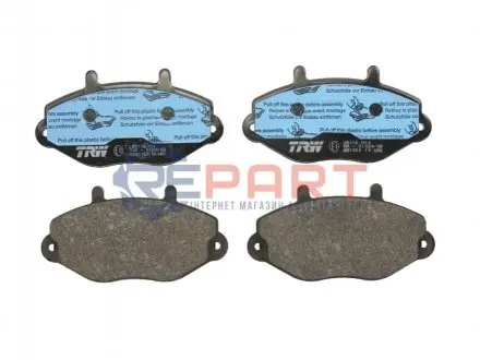 Комплект гальмівних колодок передн, FORD TRANSIT, TRANSIT TOURNEO 2.0-2.9 01.91-12.00 TRW GDB1080