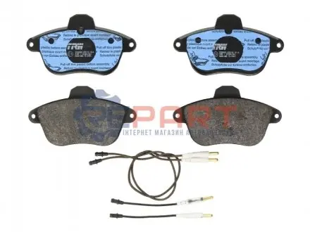 Комплект гальмівних колодок передн, CITROEN XM RENAULT CLIO II 2.0-3.0 05.89-04.05 TRW GDB1085