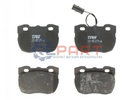 Комплект гальмівних колодок передн, LAND ROVER 90 I, DEFENDER, DISCOVERY I, RANGE ROVER I 2.0-4.3 08.81-02.16 TRW GDB1093
