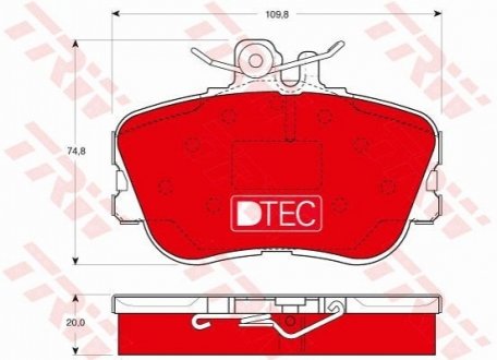 Автозапчастина TRW GDB1094DTE (фото 1)