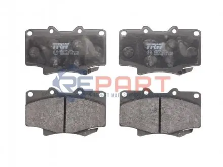 Комплект гальмівних колодок передн, TOYOTA 4 RUNNER II, HILUX III, LAND CRUISER, LAND CRUISER 80 2.0-4.5 01.79 TRW GDB1154