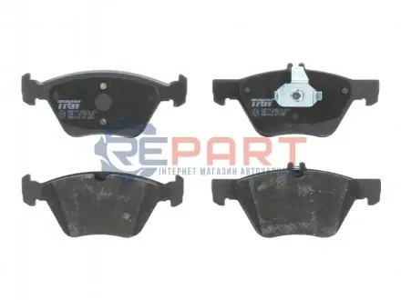 Фото Комплект гальмівних колодок, дискове гальмо TRW (GDB1215) зображення 1
