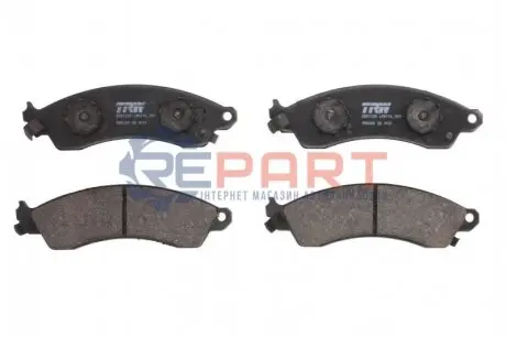 Комплект гальмівних колодок передн, CHEVROLET CAMARO, CORVETTE FORD USA MUSTANG PONTIAC FIREBIRD 3.1-5.7 10.84-12.04 TRW GDB1226