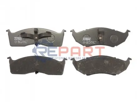 Комплект гальмівних колодок передн, CHRYSLER CARAVAN, GRAND VOYAGER III, NEON, NEON II, NEW YORKER, VISION, VOYAGER III, VOYAGER IV DODGE CARAVAN, INTREPID, NEON, NEON II 1.6-3.8 10.92 TRW GDB1236