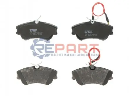 Комплект гальмівних колодок передн, RENAULT ESPACE III 1.9D-3.0 11.96-10.02 TRW GDB1270