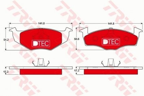 Гальмівні колодки TRW GDB1274DTE