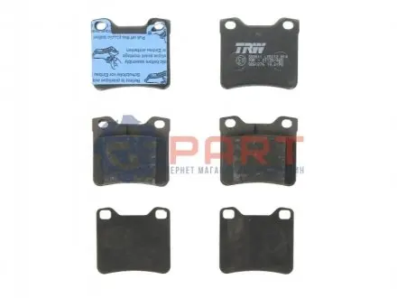 Комплект гальмівних колодок задн, PEUGEOT 406, 605, 607 1.6-3.0 10.89-08.05 TRW GDB1276 Купити в Україні