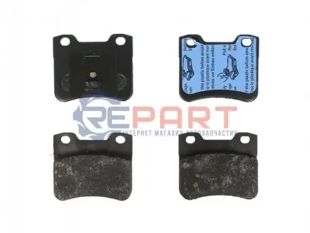 Комплект гальмівних колодок передн, CITROEN AX, SAXO PEUGEOT 106 I, 106 II 1.0-Electric 09.91-07.04 TRW GDB1279