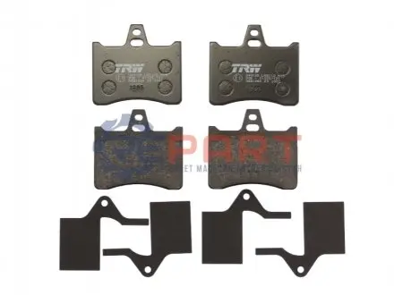 Комплект гальмівних колодок задн, CITROEN XANTIA, XM 1.8-3.0 05.94-04.03 TRW GDB1284