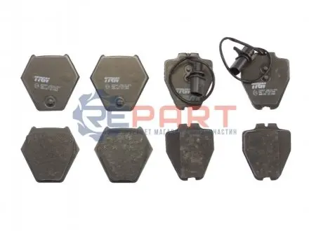 Комплект гальмівних колодок передн, AUDI A4 B5, A6 C5, ALLROAD C5 VW PASSAT B5, PASSAT B5.5, PHAETON 1.8-4.2 08.96-03.16 TRW GDB1381
