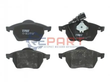 Фото Комплект гальмівних колодок, дискове гальмо TRW (GDB1403) зображення 1