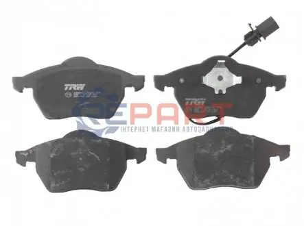 Фото 1 — Комплект гальмівних колодок, дискове гальмо TRW (GDB1440) Фото Комплект гальмівних колодок, дискове гальмо TRW (GDB1440) зображення 1