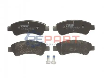 Комплект гальмівних колодок (передніх) Citroen C2/C4 04-/C3 09-/Berlingo/Peugeot 206/307 96-/207 06-/208 12- TRW GDB1463 Купити в Україні