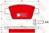 Комплект тормозных колодок, дисковый тормоз TRW (GDB1485DTE) изображение 1