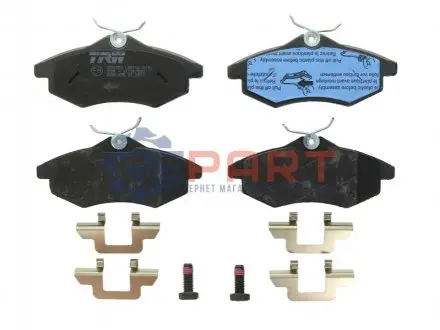 Фото Колодки гальмівні (передні) Citroen C2 03-12/Citroen С3 02- TRW (GDB1495) зображення 1