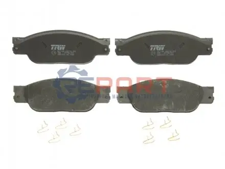 Комплект гальмівних колодок передн, JAGUAR S-TYPE II, XJ 2.5-4.2 01.99-03.09 TRW GDB1510