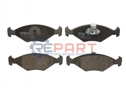 Фото Комплект гальмівних колодок, дискове гальмо TRW (GDB1533) зображення 1