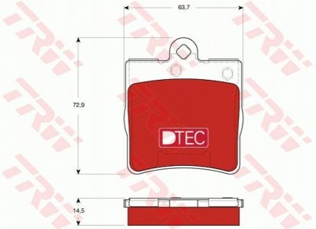 Автозапчасть TRW GDB1545DTE