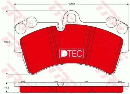 Керамічні гальмівні колодки передн, AUDI Q7 PORSCHE CAYENNE VW TOUAREG 2.5D-6.0D 09.02-08.15 TRW GDB1548DTE Купити в Україні