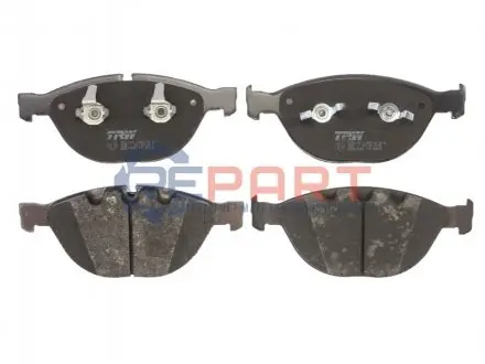 Комплект гальмівних колодок передн, BMW 5 (E60), 5 (E61), 6 (E63), 6 (E64), 7 (E65, E66, E67) ROLLS-ROYCE PHANTOM VII, PHANTOM VII DROPHEAD 3.0D-6.75 01.03-07.17 TRW GDB1558 Купити в Україні