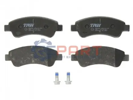 Комплект гальмівних колодок (передніх) Citroen C2/C4 04-/C3 09-/Berlingo/Peugeot 206/307 96-/207 06-/208 12- TRW GDB1563 Купити в Україні