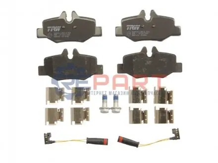 Фото Колодки гальмівні (задні) MB Vito/Viano (W639) 03- (+датчики) TRW (GDB1601) зображення 1