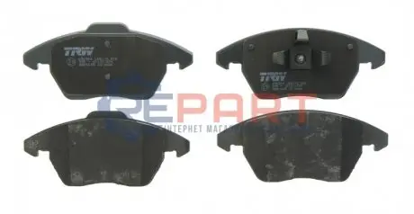 Комплект гальмівних колодок (передніх) Audi A3/Skoda Octavia 96-13/Fabia 99-/VW Caddy/Golf 96-15 (+датчик) TRW GDB1605 Купити в Україні