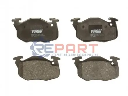 Комплект гальмівних колодок передн, CITROEN SAXO 1.0-1.6 02.96-04.04 TRW GDB1615