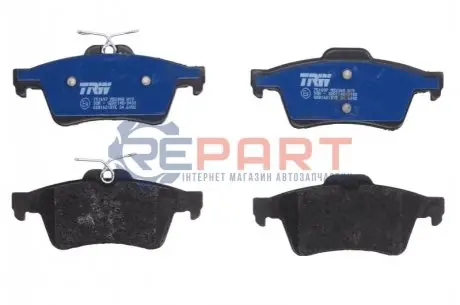 Тормозные колодки PEUGEOT T. 508/3008 2,0 HDI HYBRID 10- ELECTRIC BLUE TRW GDB1621BTE Купить в Украине