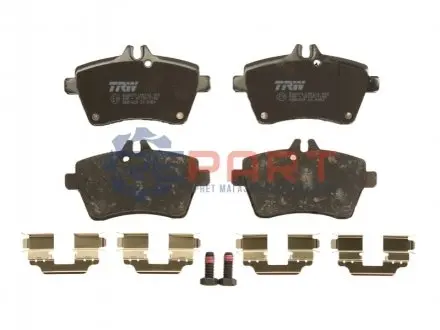 Фото Колодки гальмівні (передні) MB A-class (W169) 04-12/B-class (W245) 05-11 TRW (GDB1629) зображення 1