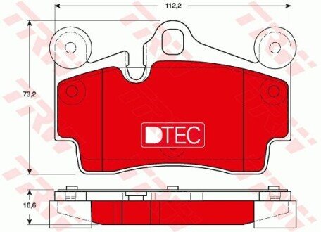 Гальмівні колодки, дискові TRW GDB1653DTE